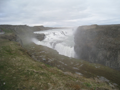 Background panorama of Gullfoss
