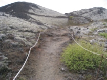 Hiking path to the volcano